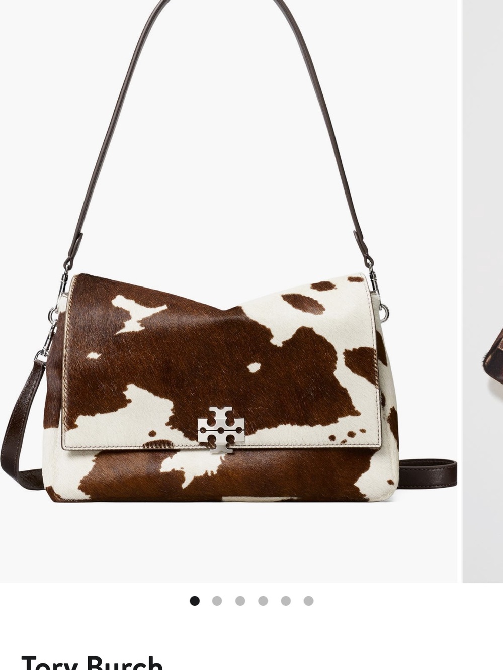 Tory Burch Charlie Genuine Calf Hair Shoulder Bag -Brand new with tags